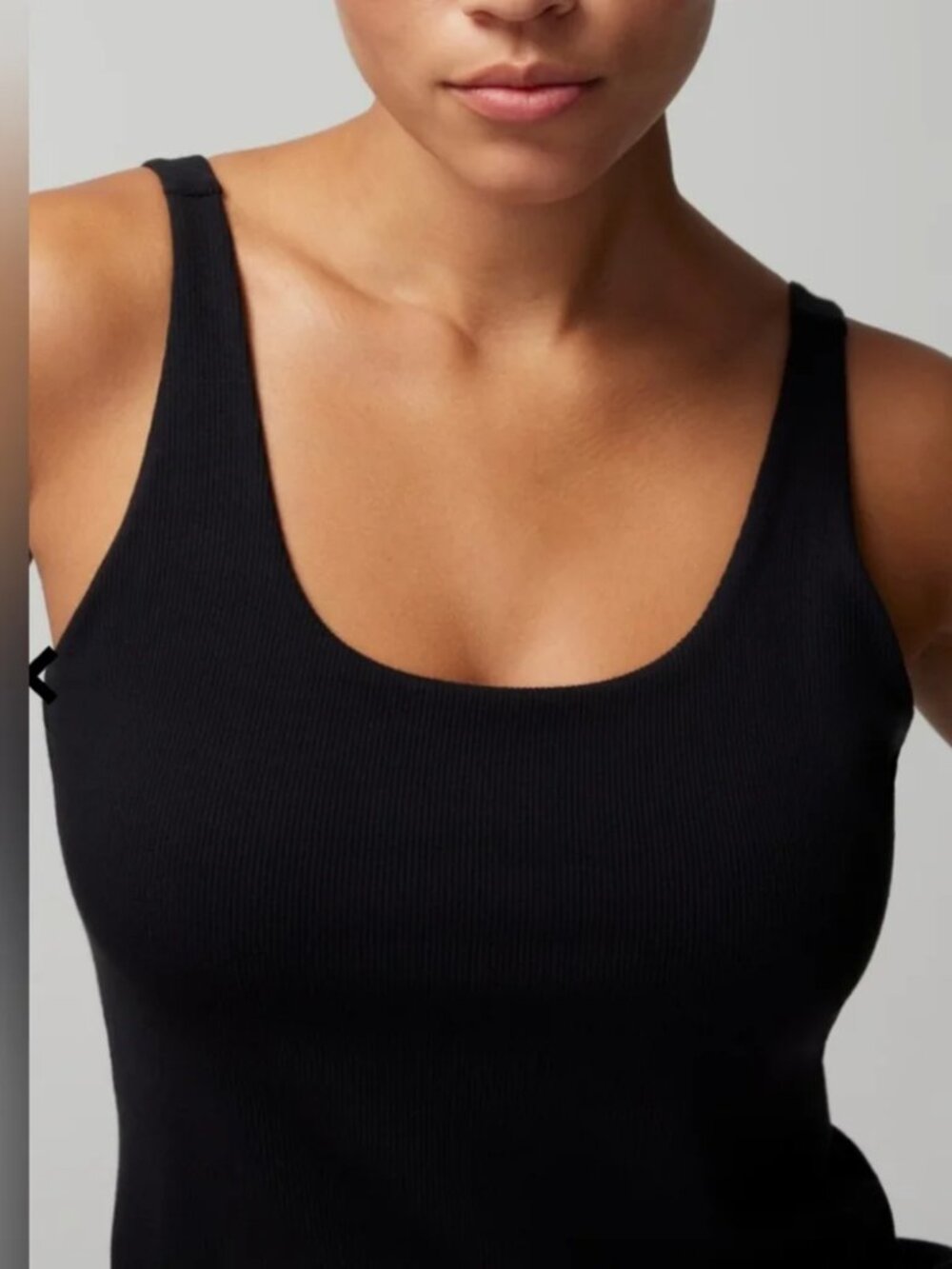 NWOT SOMA RIBBED BRA CAMI in Black size M